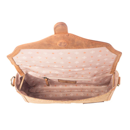 Myra Yellowstone Maverick Sky Crossbody With Buckle Amber