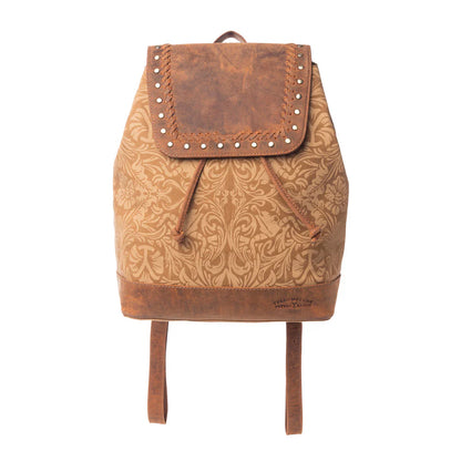 Myra Yellowstone Amber Sienna Drawstring Backpack