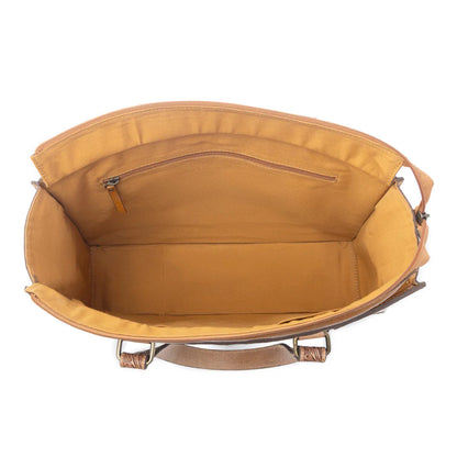 Myra Desert Jewel Handtooled Hairon Leather CC Timber Brown