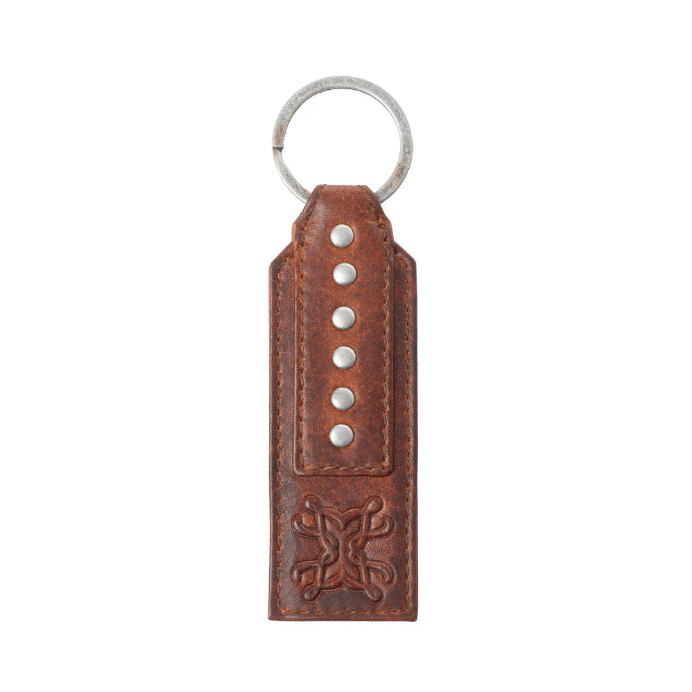 Myra Zidana Highland Studded Veg Tanned Leather Keyfob