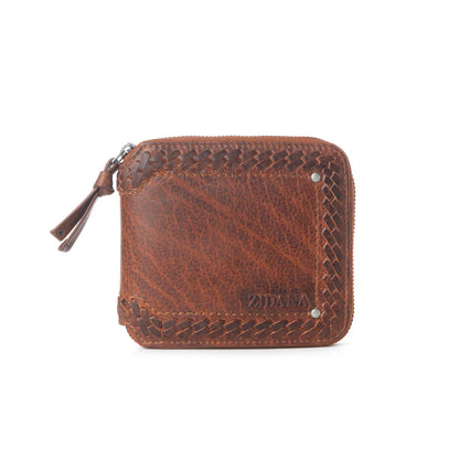 Myra Zidana Dante Mens Veg Tanned Leather Wallet In Si