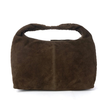 Myra Saddle Weave Suede Bag Bridle Bronze