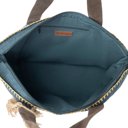 Myra Willow Wanderer Tote Bag Sage Blue
