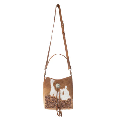 Myra Yellowstone Tawny Ridge Handtooled Hairon Concealed Carry bag