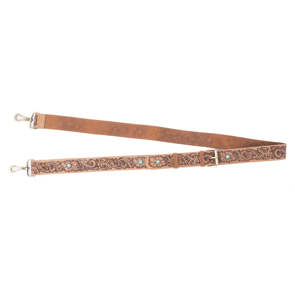 Myra Yellowstone Tawny Ridge Handtooled Hairon Concealed Carry bag