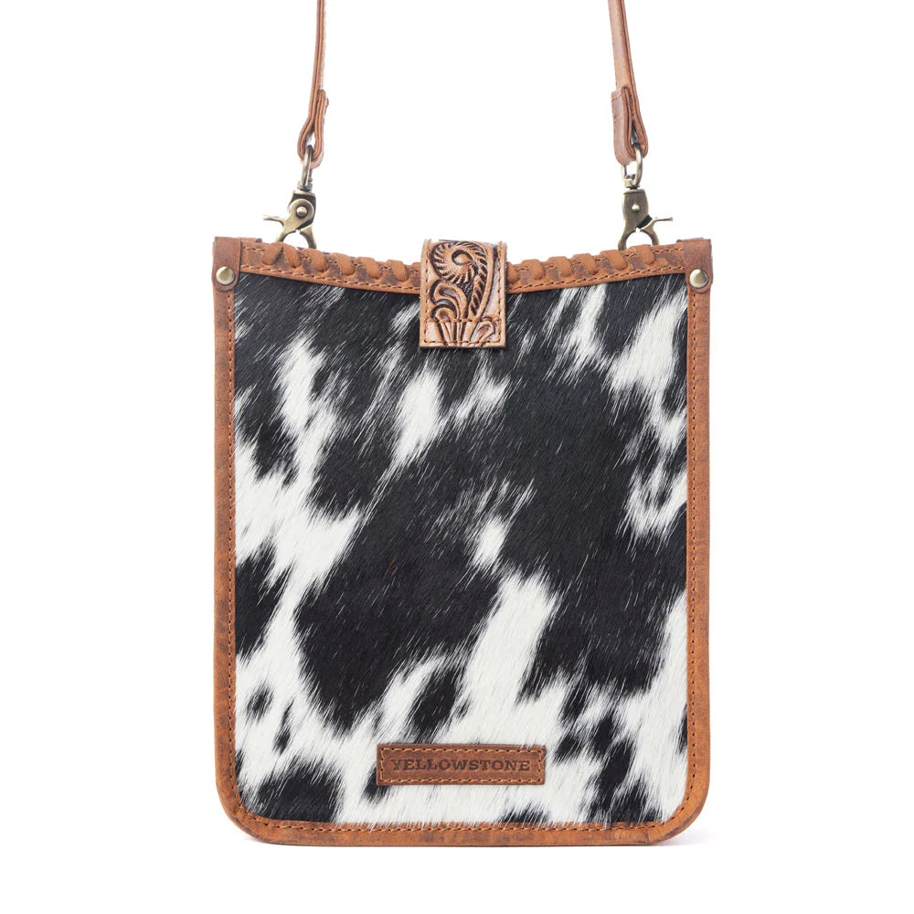 Myra Yellowstone Snowfield Handtooled Bag In Cream Auburn