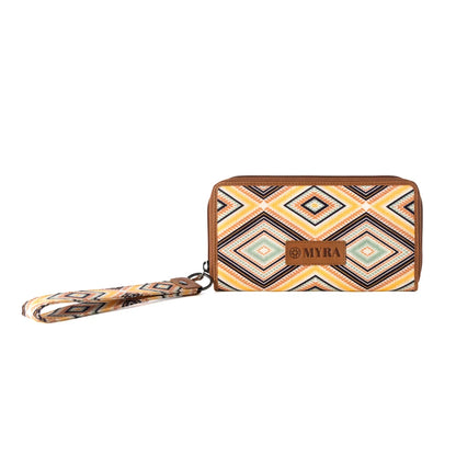 Myra Kilim Trail Western Wallet Mustard