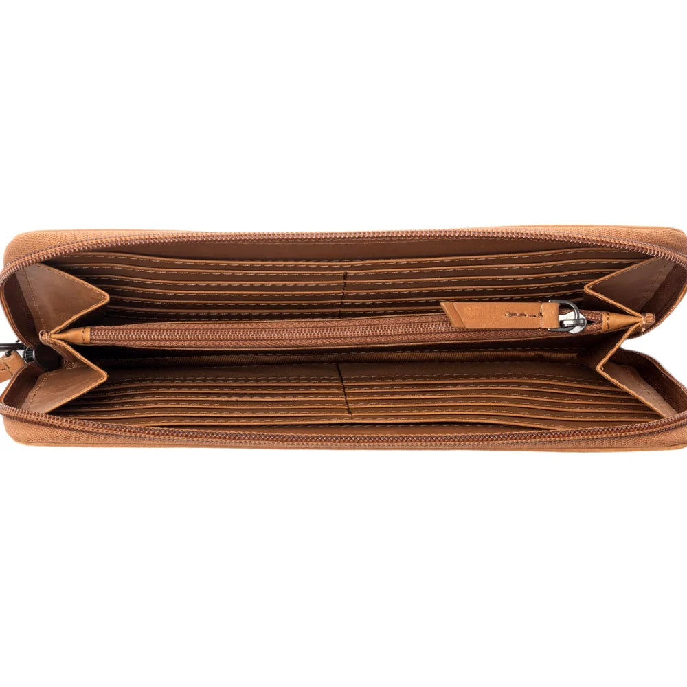 Myra Kilim Trail Western Wallet Brown
