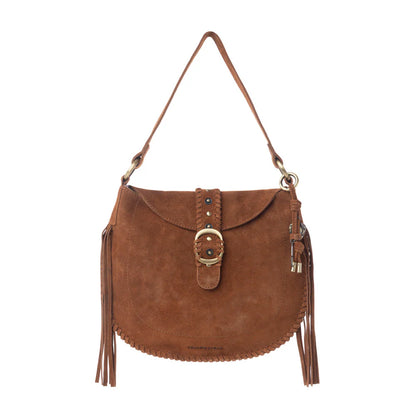 Myra X Yellowstone Westbrook Suede Leather Bag Amber Dusk