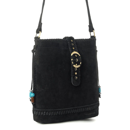 Myra X Yellowstone Stonecrest Suede Concealed Carry Charcoal Black