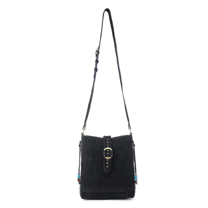 Myra X Yellowstone Stonecrest Suede Concealed Carry Charcoal Black