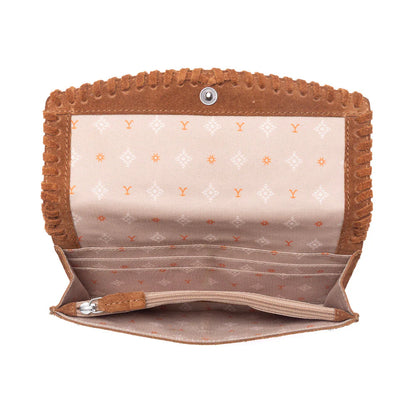 Myra Yellowstone Briar Meadow Studded Suede Leather Desert Tan