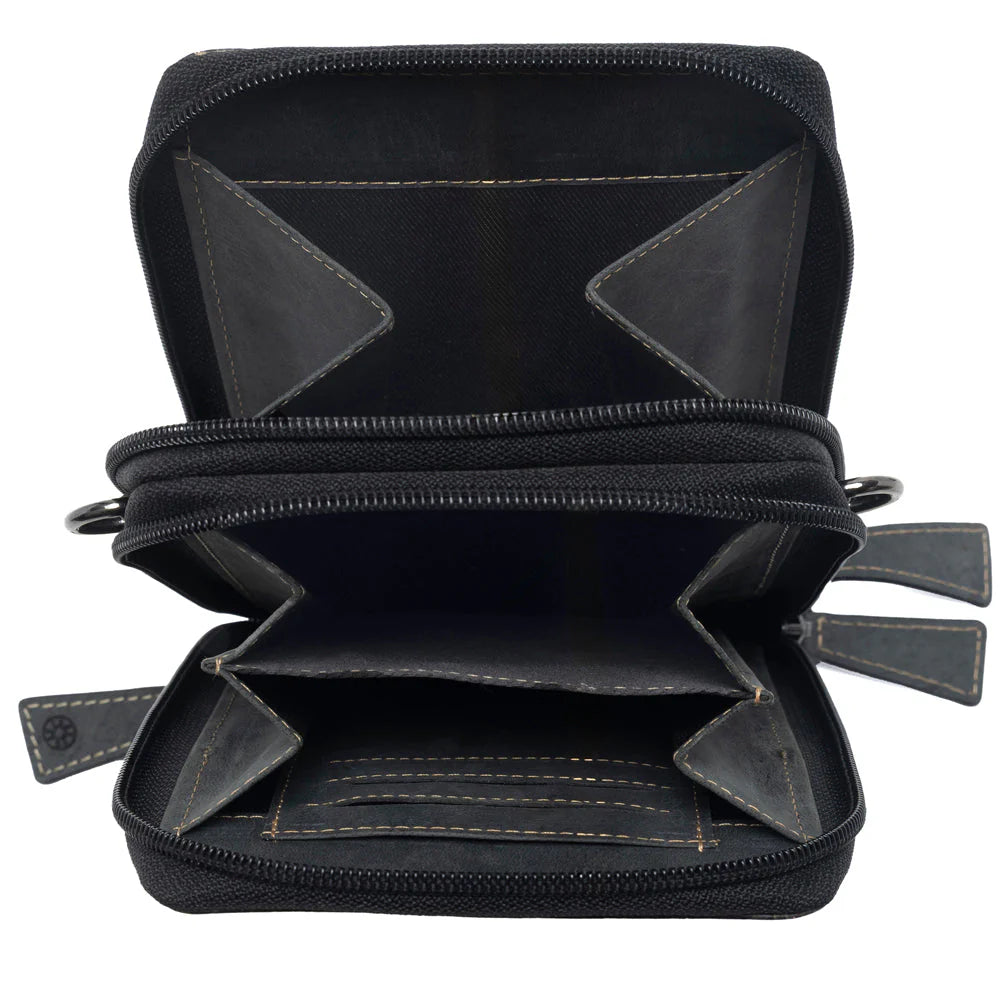 Myra Rustler Ridge Embossed Hairon Sling Slate Smoke