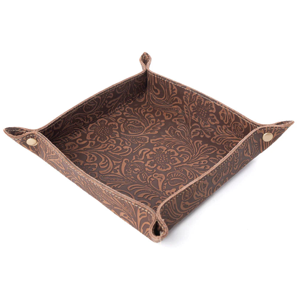 Copperwind Leather Tray Mocha Cocoa