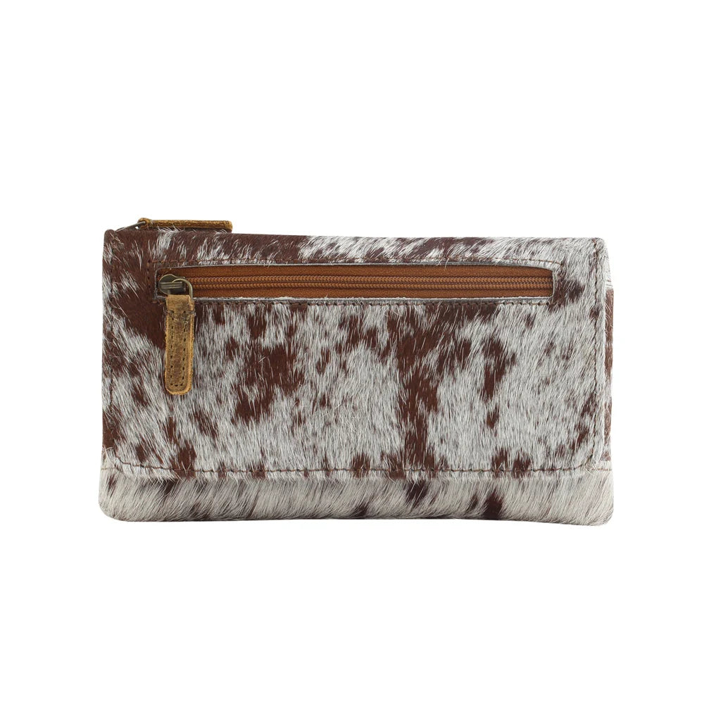 Myra Wildfire Leather and Hairon Wallet