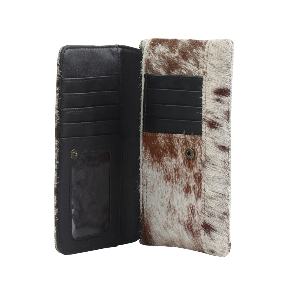 Myra Wildfire Leather and Hairon Wallet