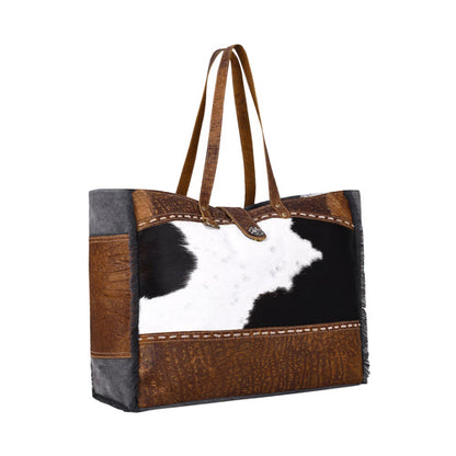 Myra Asher Canvas And Hairon Bag