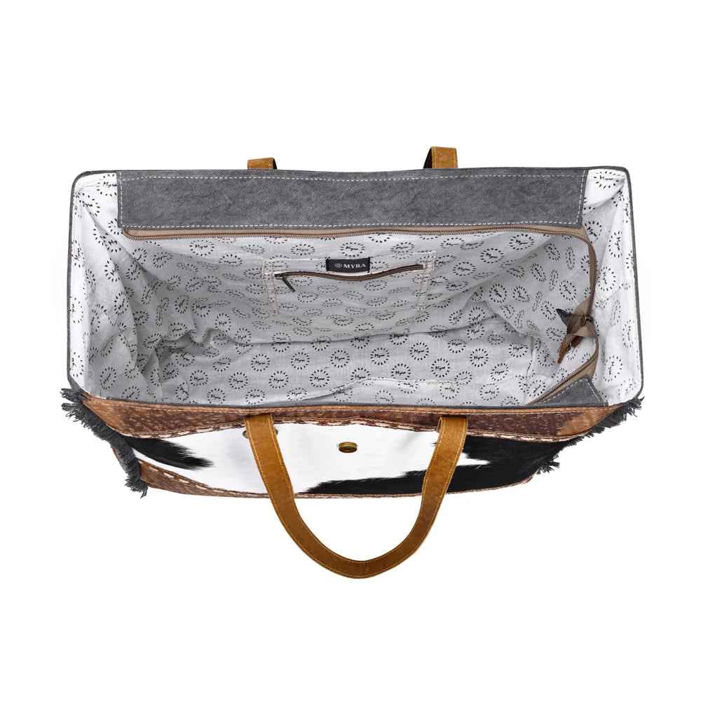 Myra Asher Canvas And Hairon Bag