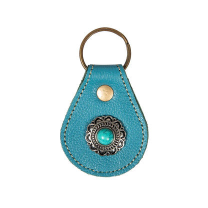 Myra Concho Teal Key Fob