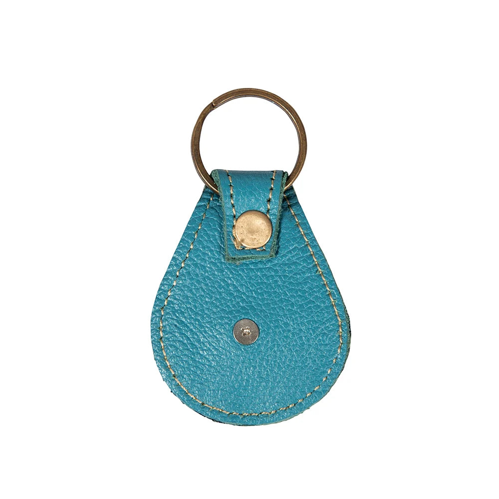 Myra Concho Teal Key Fob