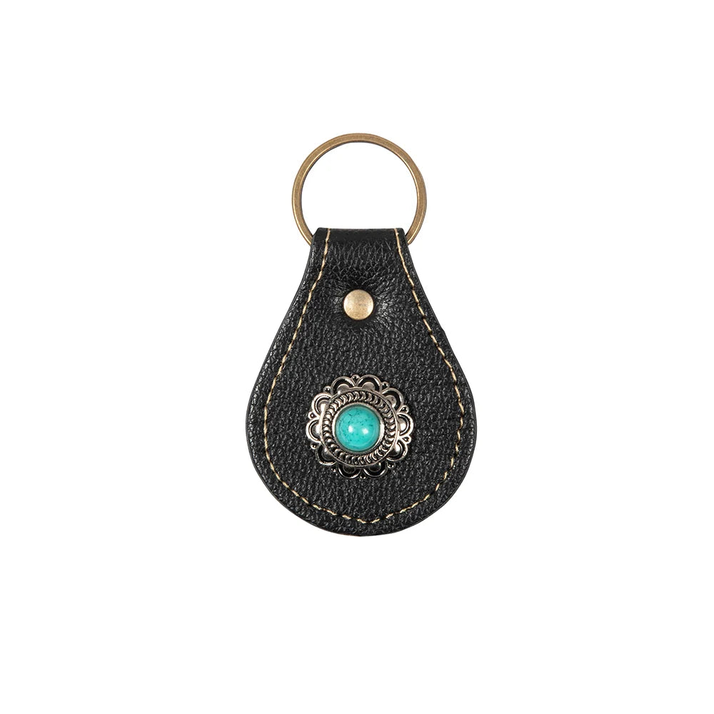 Myra Concho Dark Chocolate Key Fob