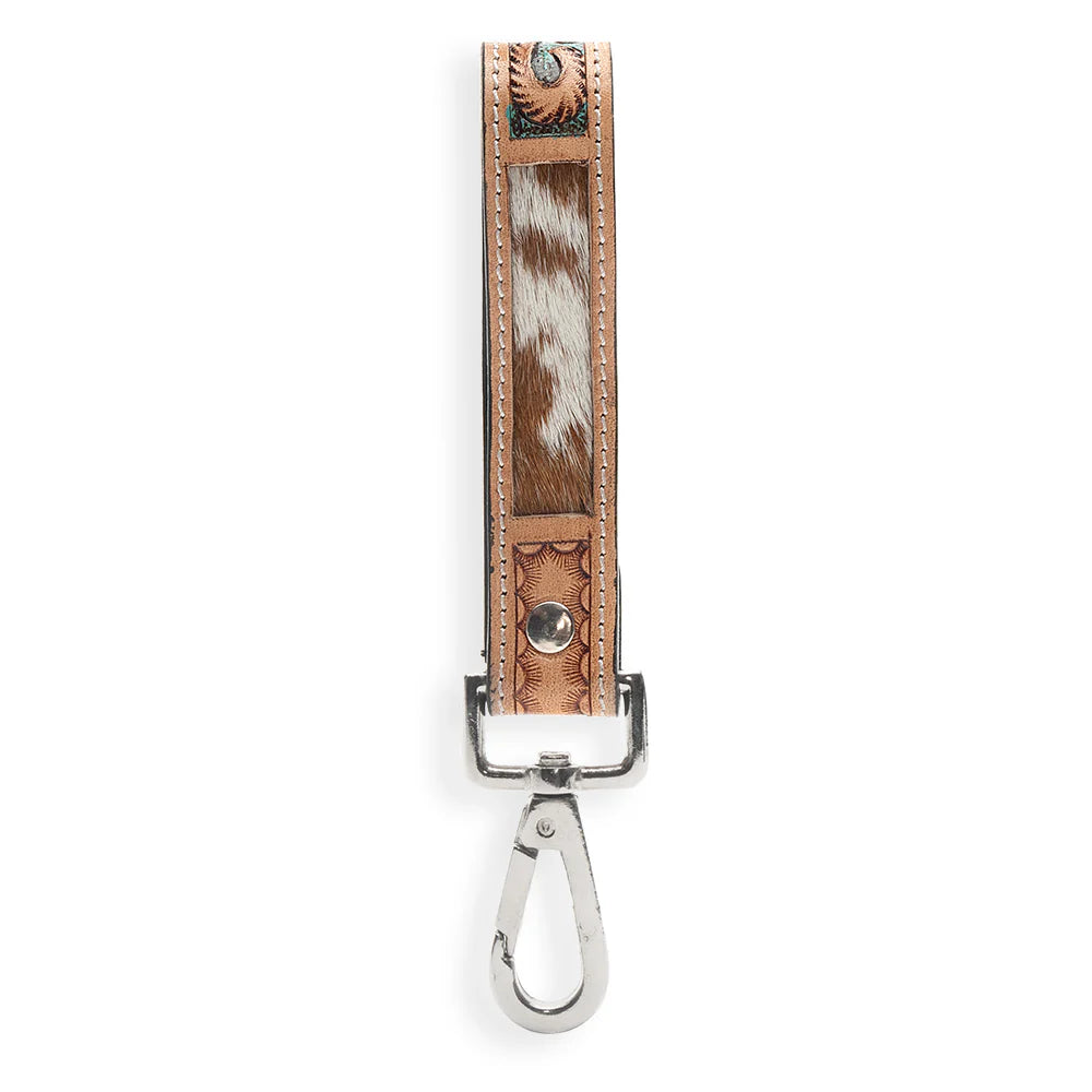 Myra Jackstone Handtooled Leather Key Fob