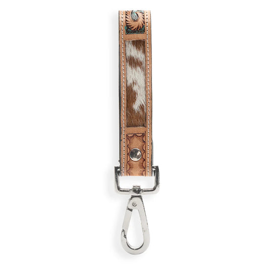 Myra Jackstone Handtooled Leather Key Fob