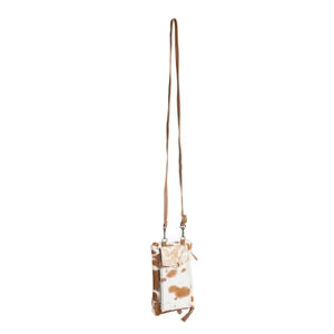 Myra Wild Chic Phone Case Bag In Brown & White