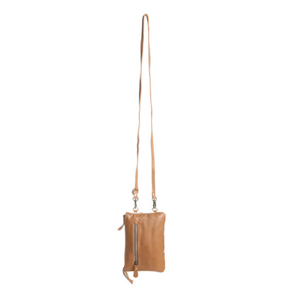 Myra Wild Chic Phone Case Bag In Brown & White