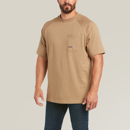 Ariat Rebar Cotton Strong Short Sleeve Khaki