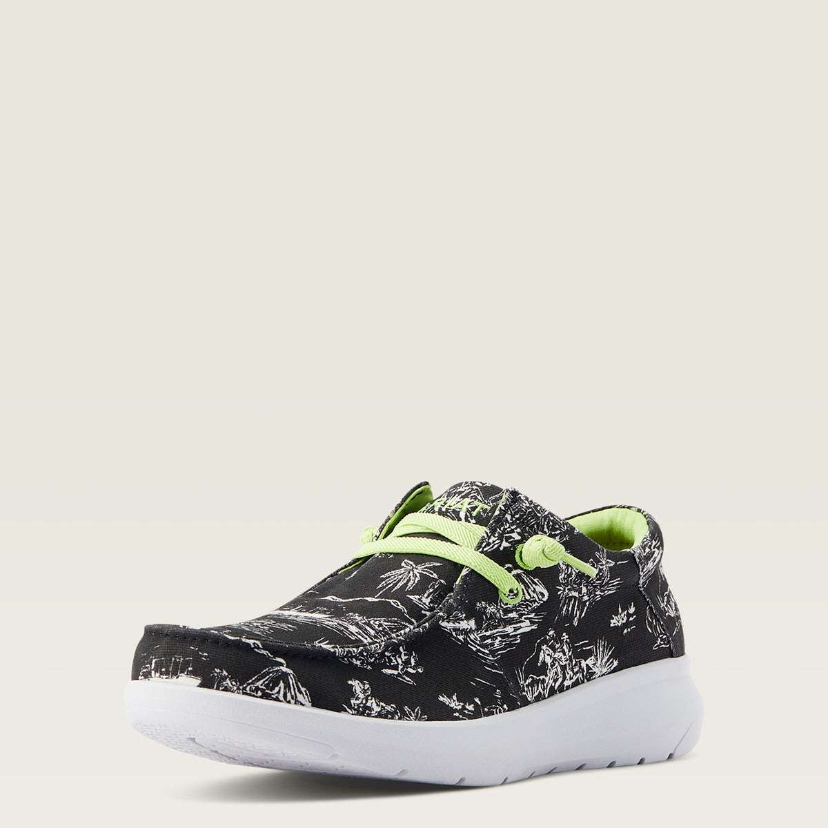 Ariat Hilo Western Aloha Black Aloha Toile