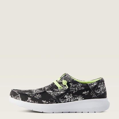 Ariat Hilo Western Aloha Black Aloha Toile
