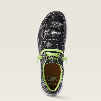 Ariat Hilo Western Aloha Black Aloha Toile