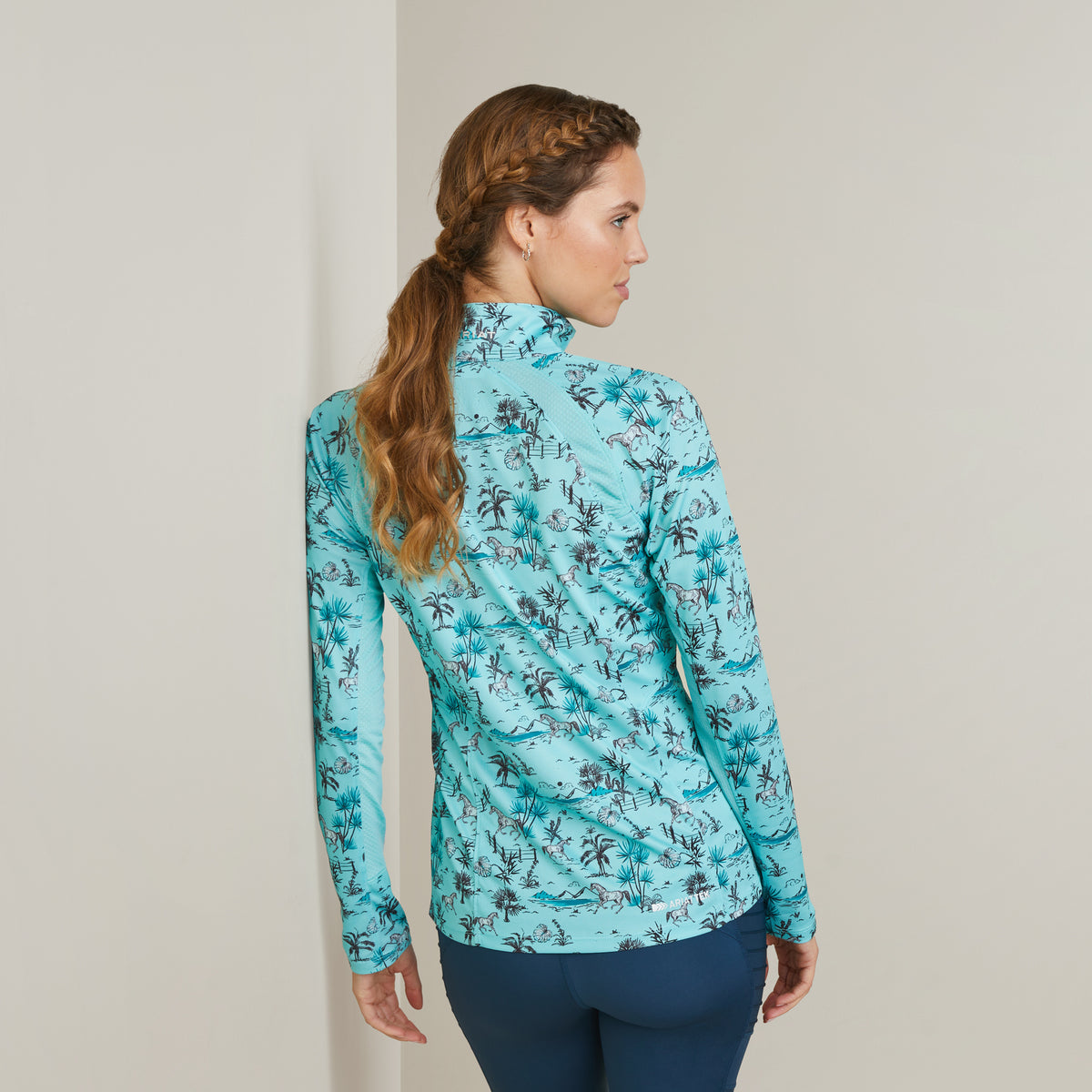 Ariat Sunstopper 2.0 1/4 Zip Blue Oasis