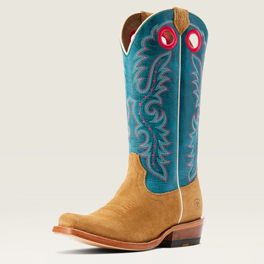Ariat Futurity Boon Buckskin Roughout/Blue