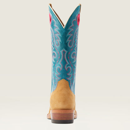 Ariat Futurity Boon Buckskin Roughout/Blue