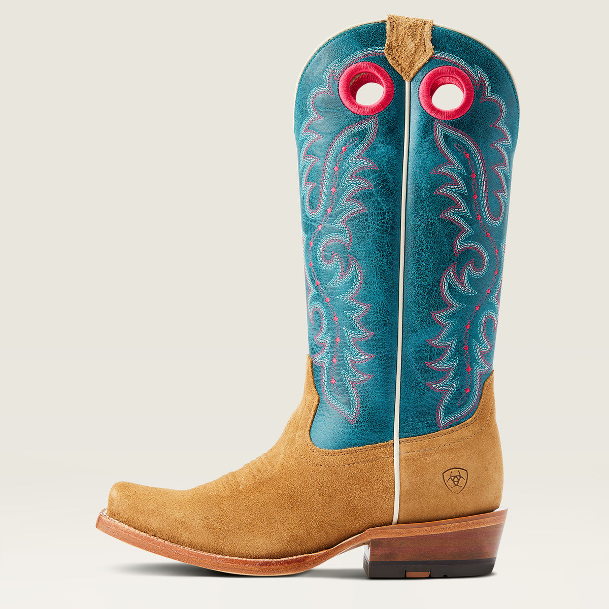 Ariat Futurity Boon Buckskin Roughout/Blue