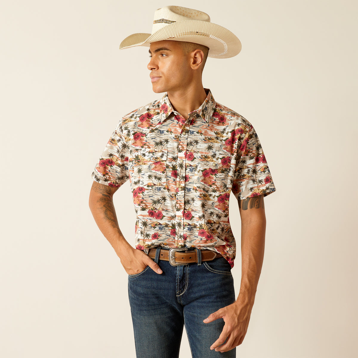 Ariat Hakeem Retro Snap Egret