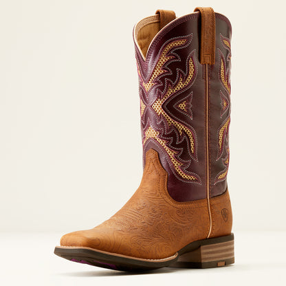Ariat San Angelo VentTek 360 Tooled Toasted Almond