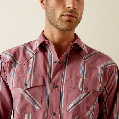 Ariat Humprey Retro Snap Long Sleeve Shirt Red