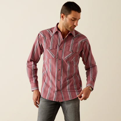 Ariat Humprey Retro Snap Long Sleeve Shirt Red
