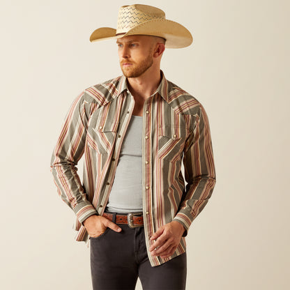Ariat Hawk Retro Long Sleeve Snap Dark Grey