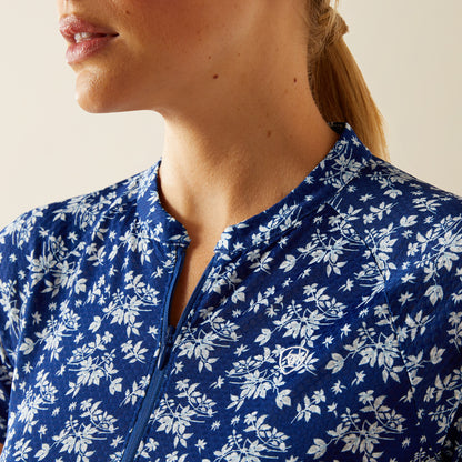 Ariat Labyrinth 1/4 Zip Baselayer Sodalite Floral