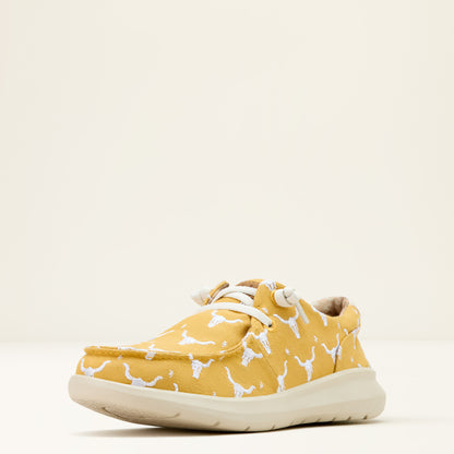 Ariat Hilo Doodle Mustard Steer Heads