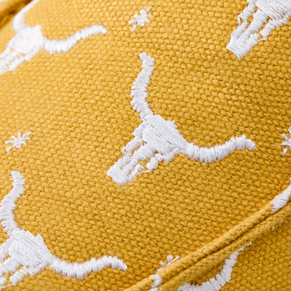 Ariat Hilo Doodle Mustard Steer Heads