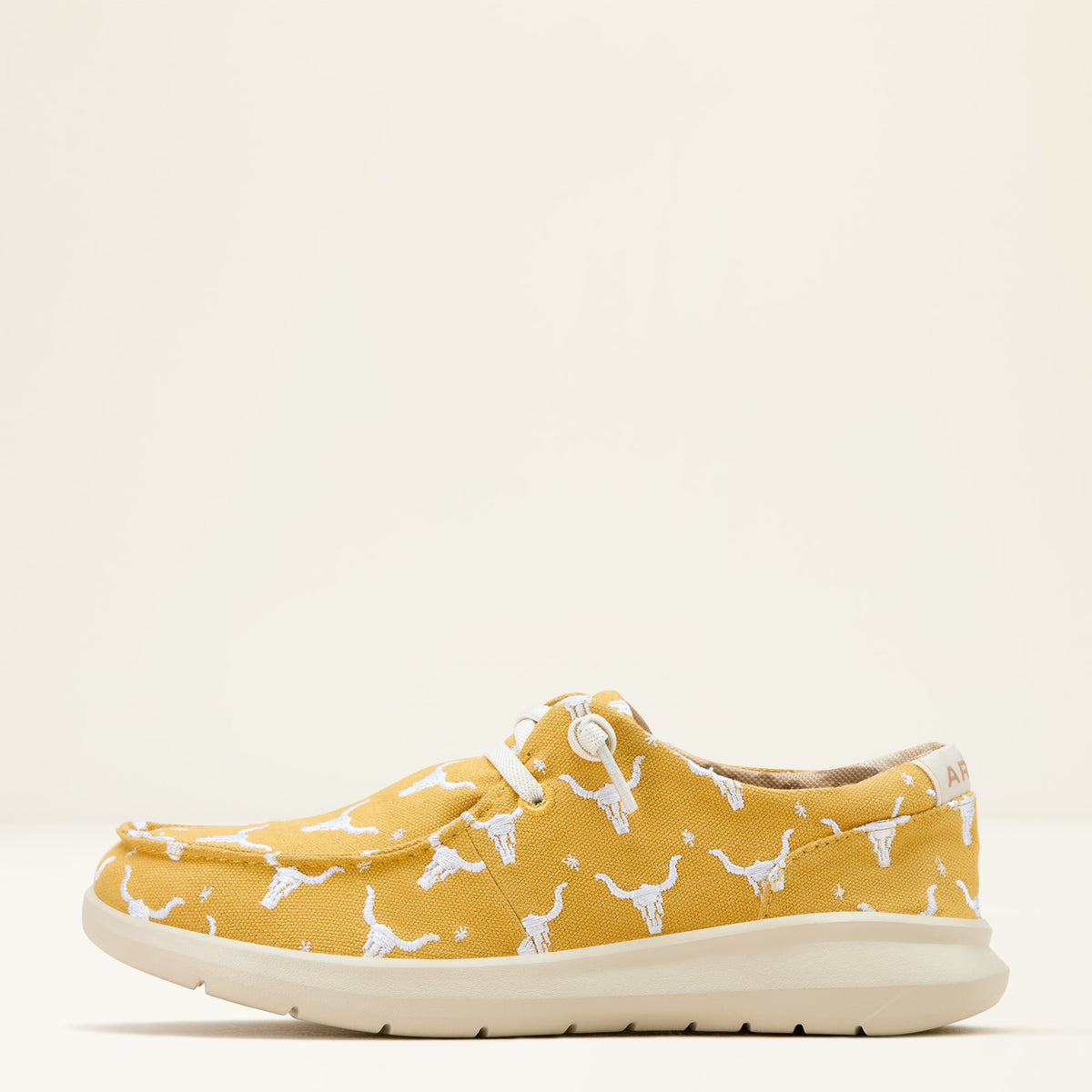 Ariat Hilo Doodle Mustard Steer Heads