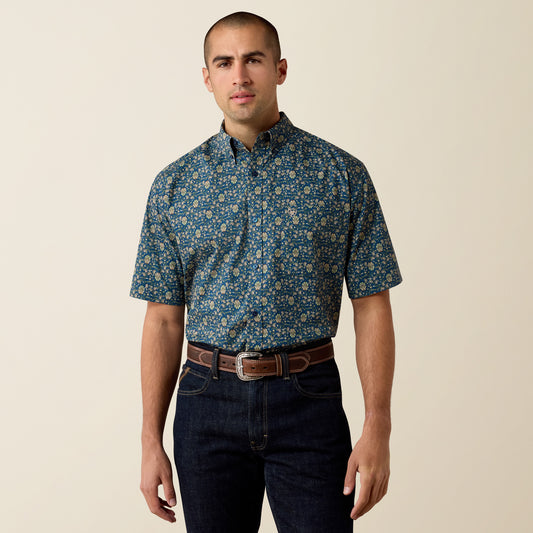 Ariat Mens Sheppard Classic Fit Shirt Key Largo Paisley Print