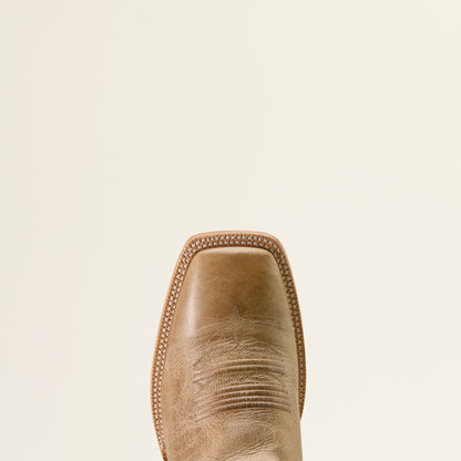 Ariat Mens Preston Wide Square Toe Cowboy Boot Desert Bone