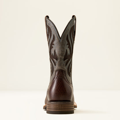 Ariat Mens Kanyon Toughstock Venttek Wide Square Toe Cowboy Boot Thunder Brown