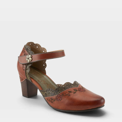L'Artiste Sayyes Shoes Dark Camel Multi